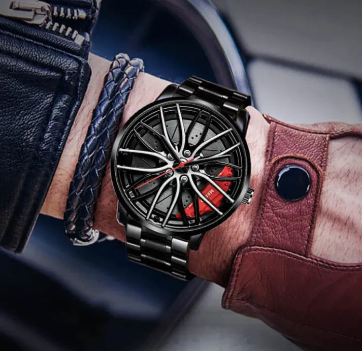 Men's Automatic Wheel-Style Watch