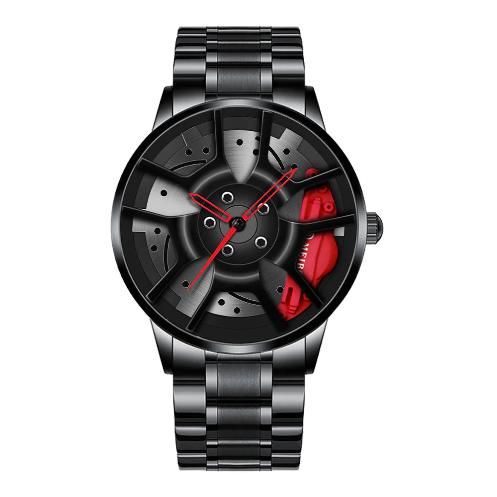 Men's Plating Wheel Style Quartz Watch