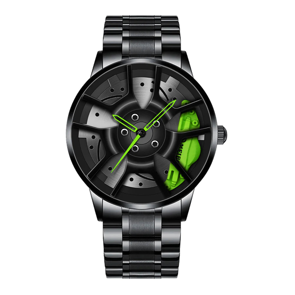 Men's Plating Wheel Style Quartz Watch