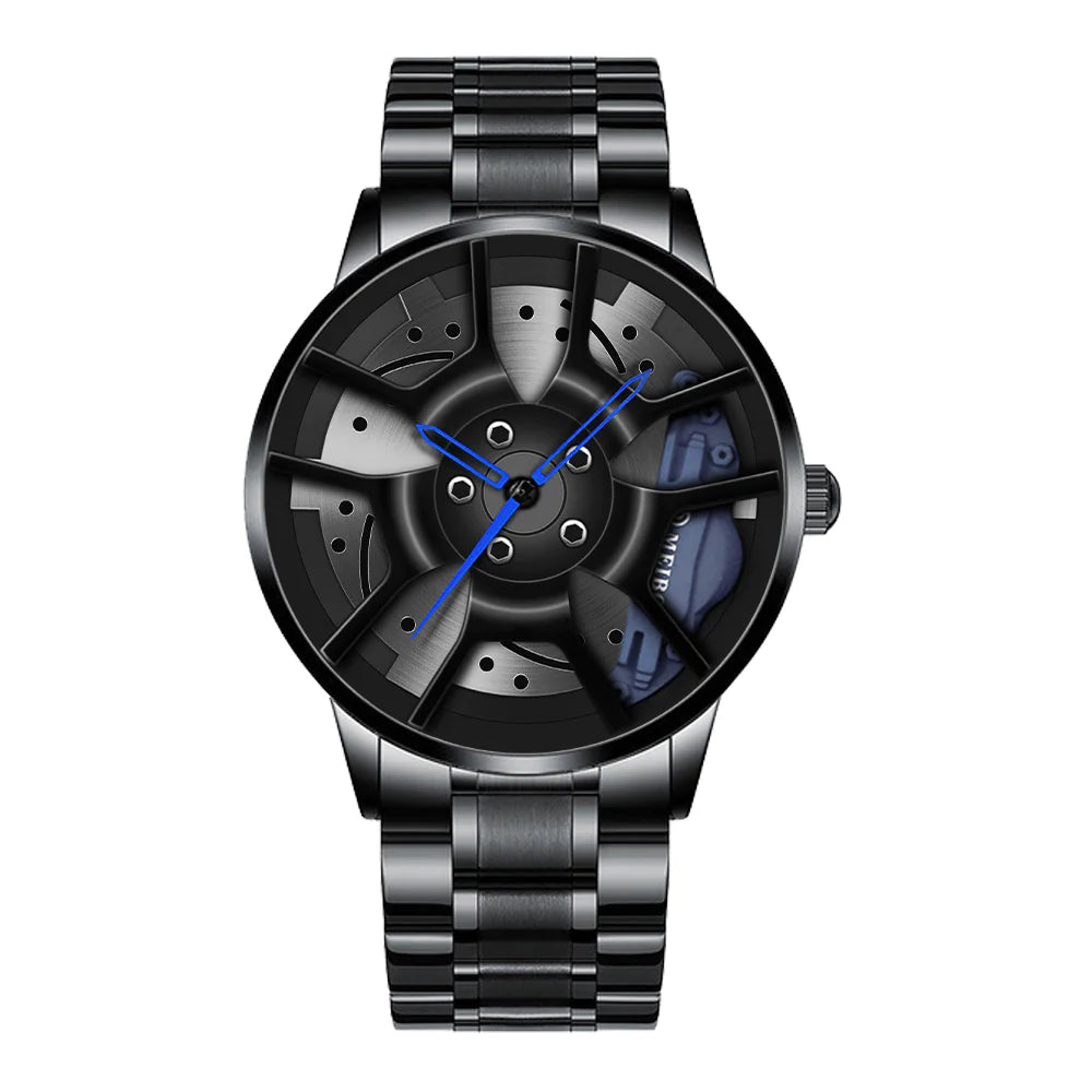 Men's Plating Wheel Style Quartz Watch